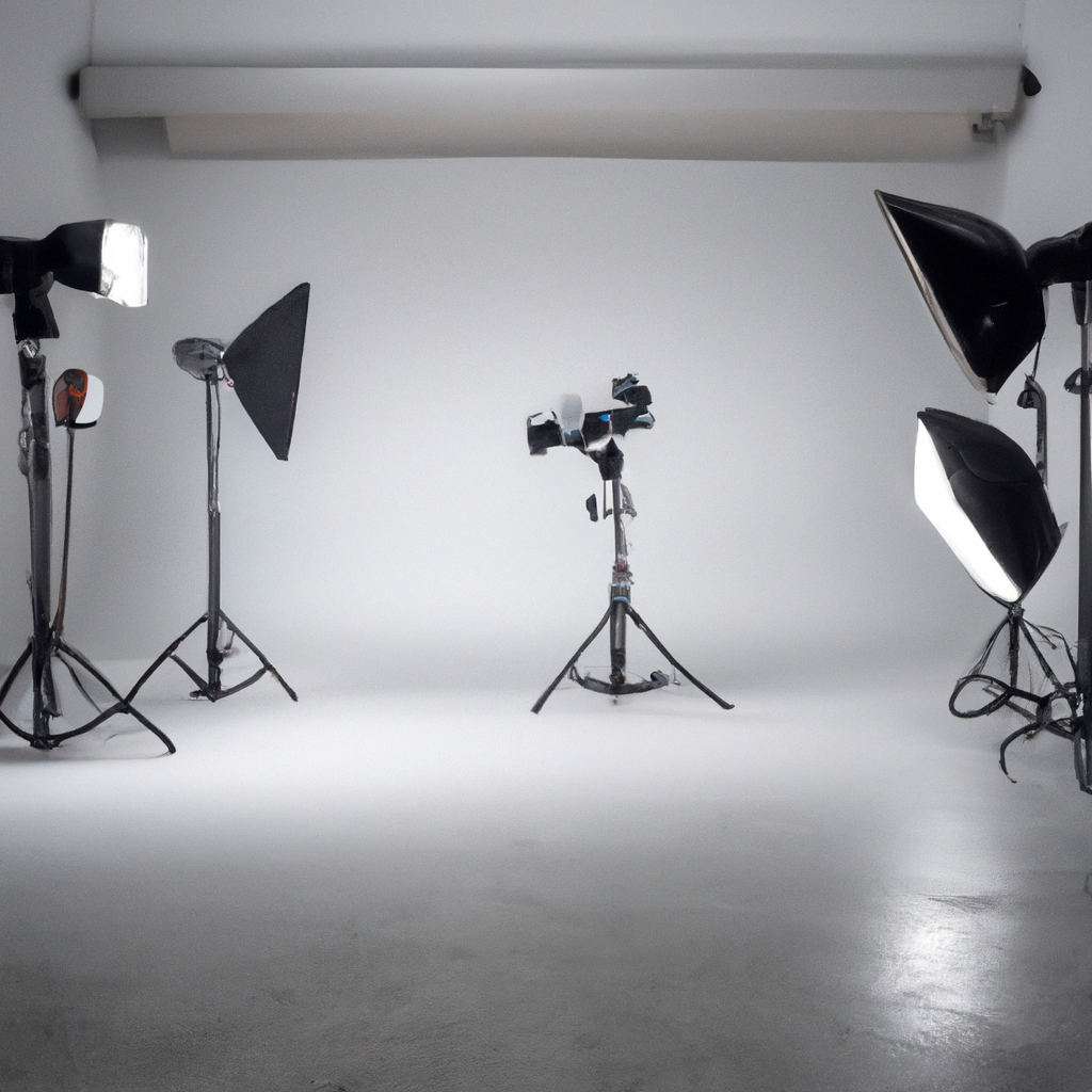 Estudio fotográfico minimalista en Santiago de Chile con luz neutra y equipo profesional